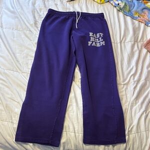 Gildan Purple Men's Sweatpants with Graphic